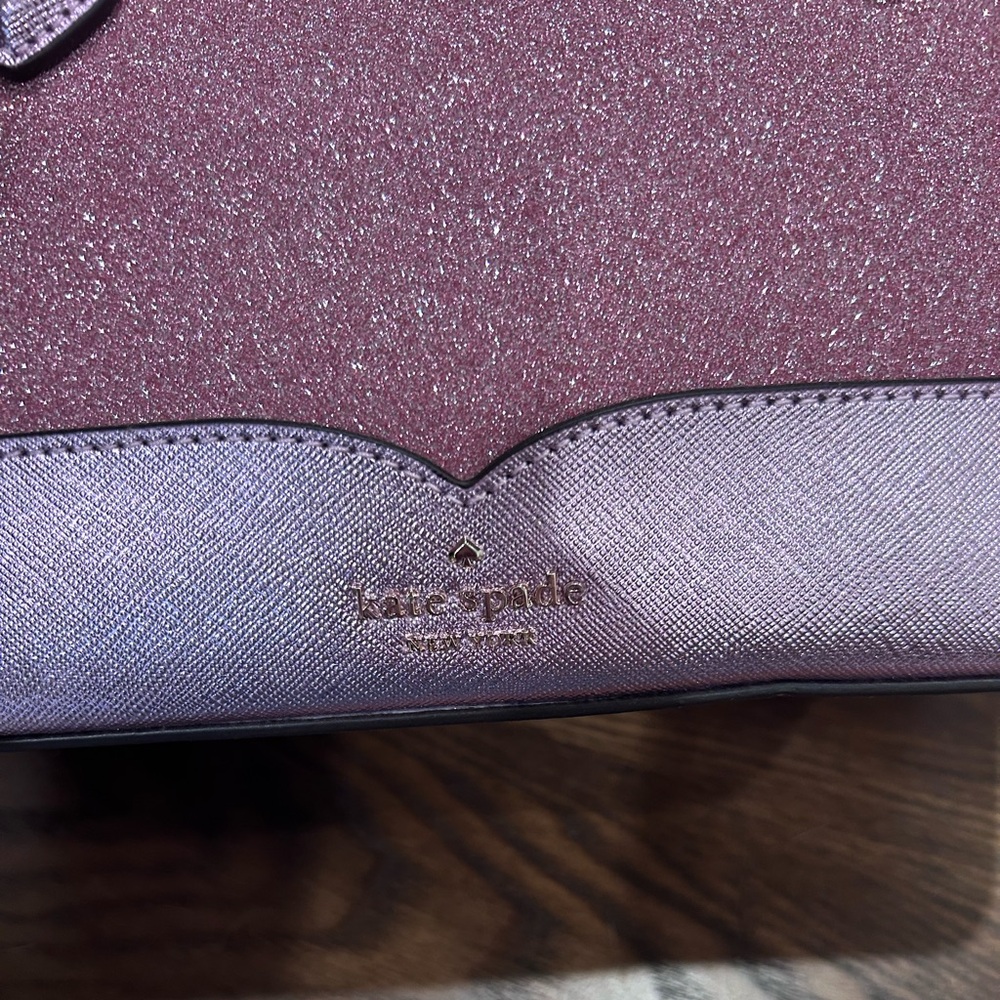 Pink glitter Kate Spade handbag with optional/detachable shoulder strap